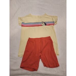 Gap Oversized Tee and Shorts Pajamas Sz 4